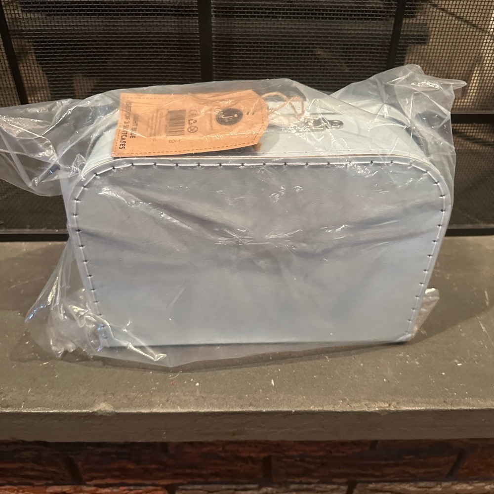 Light Blue Suitcase Set